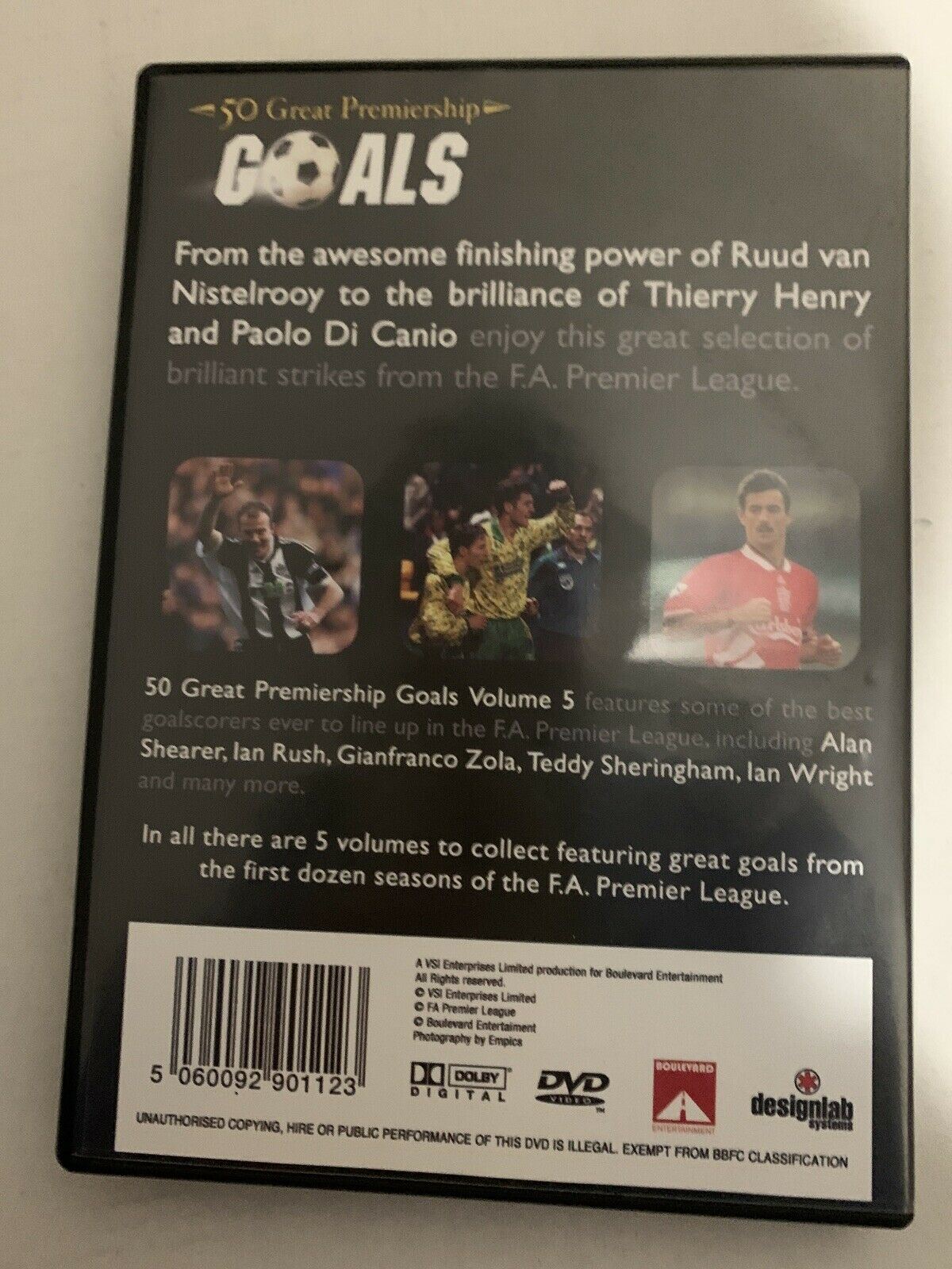 50 Great Premiership Goals - Volume 5 (DVD, 2004)  Region 2
