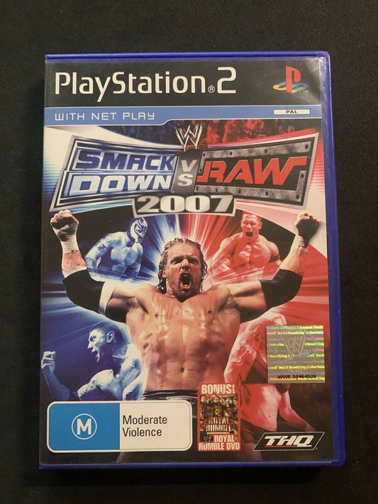 Smack Down Vs Raw 2007 PS2 PAL Wrestling Game