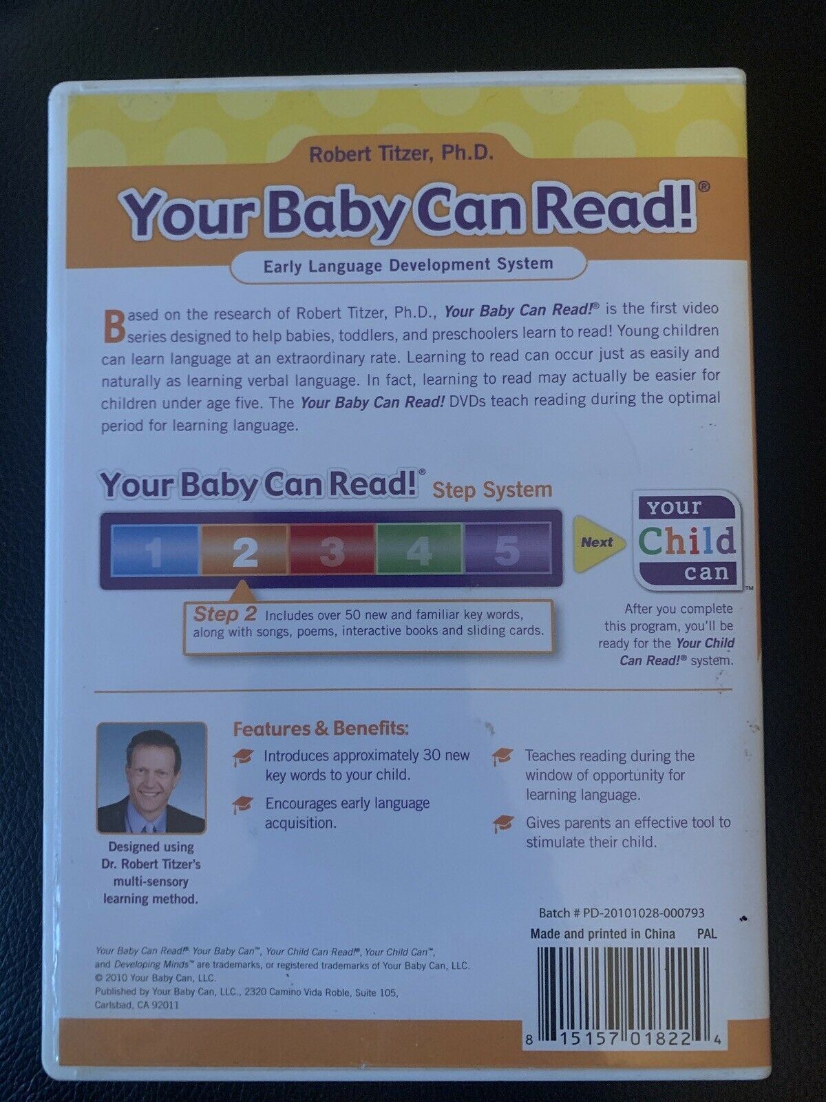 Your Baby Can Read - Early Language System - Volume 2 (DVD, 2010) All Regions