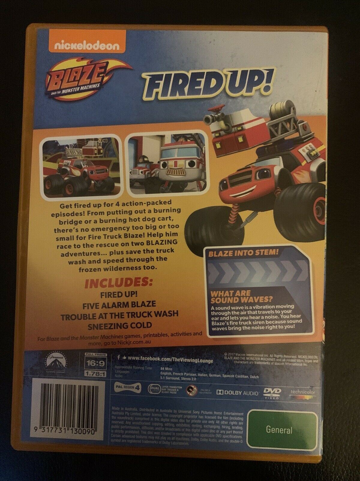 Blaze And The Monster Machines - Fired Up! (DVD, 2015) Region 4 – Retro ...