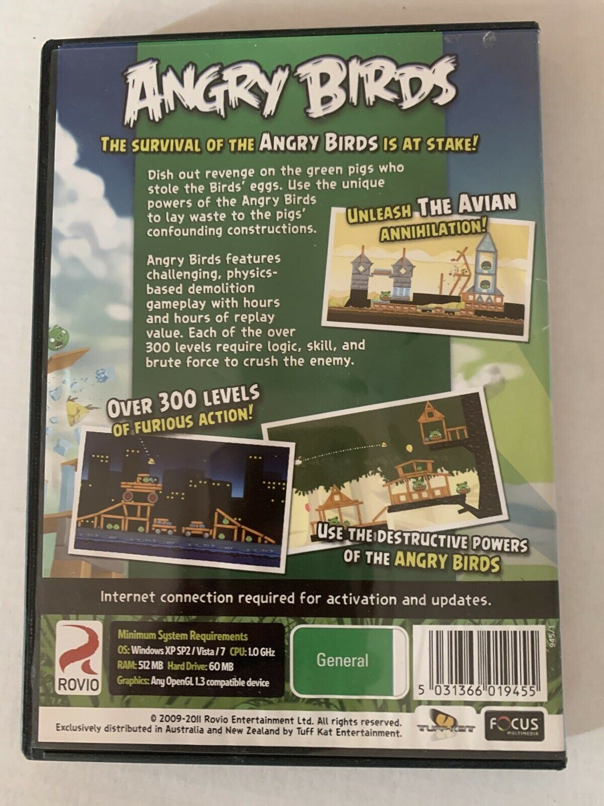 Angry Birds PC CD-ROM Windows Puzzle Strategy Game