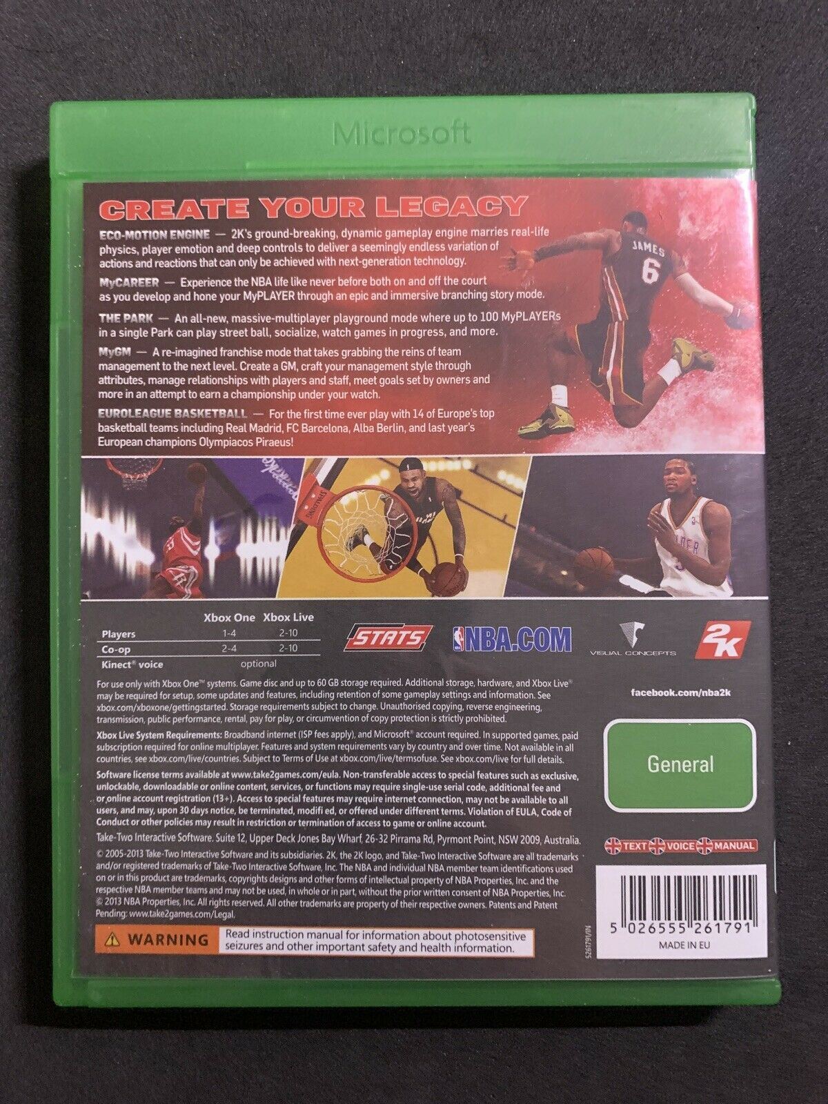 2x NBA Xbox One - NBA 2K14 & 2K15 Basketball Game