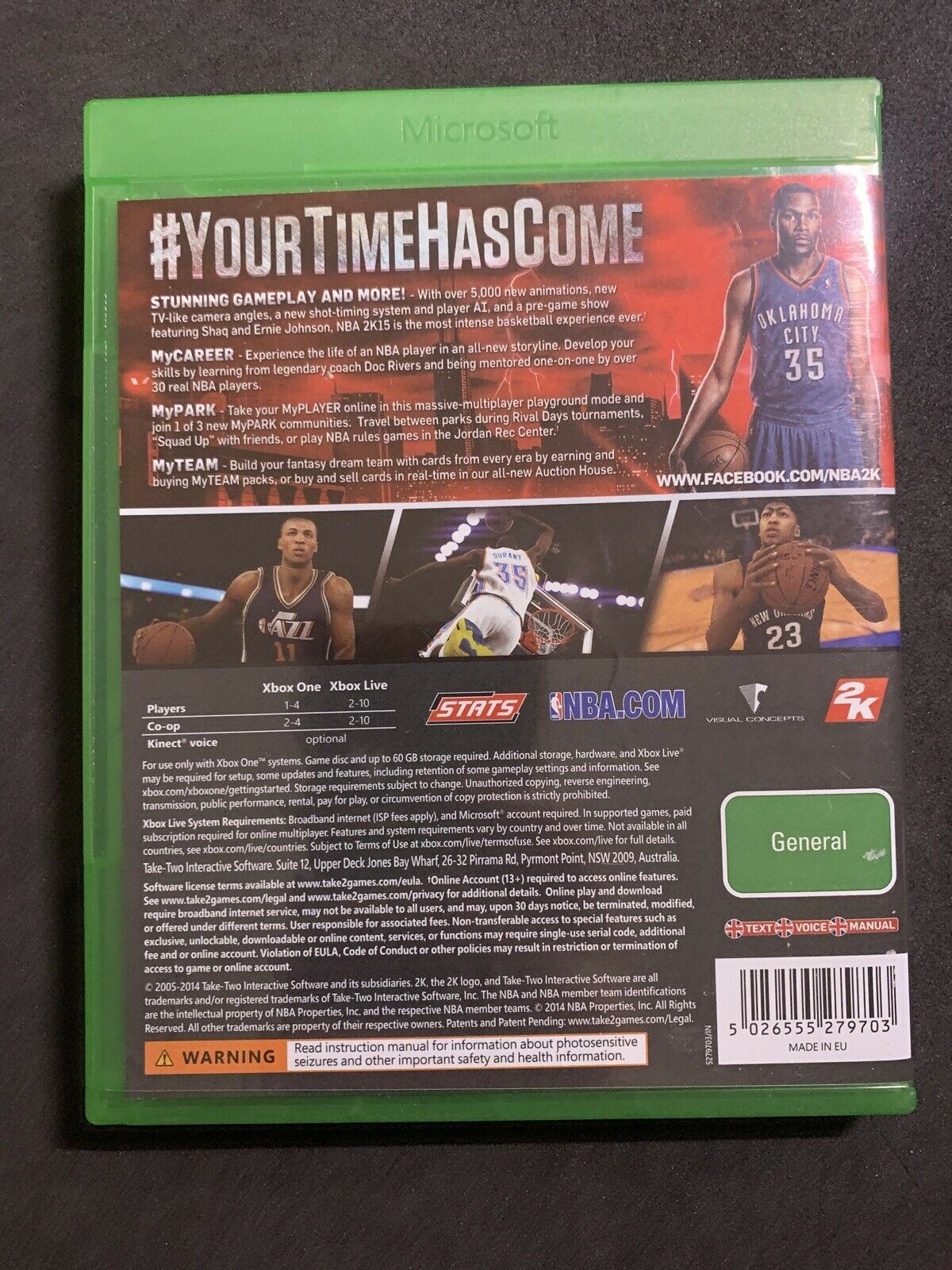 2x NBA Xbox One - NBA 2K14 & 2K15 Basketball Game