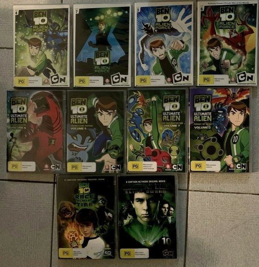10x Ben 10 DVD Collection Region 4