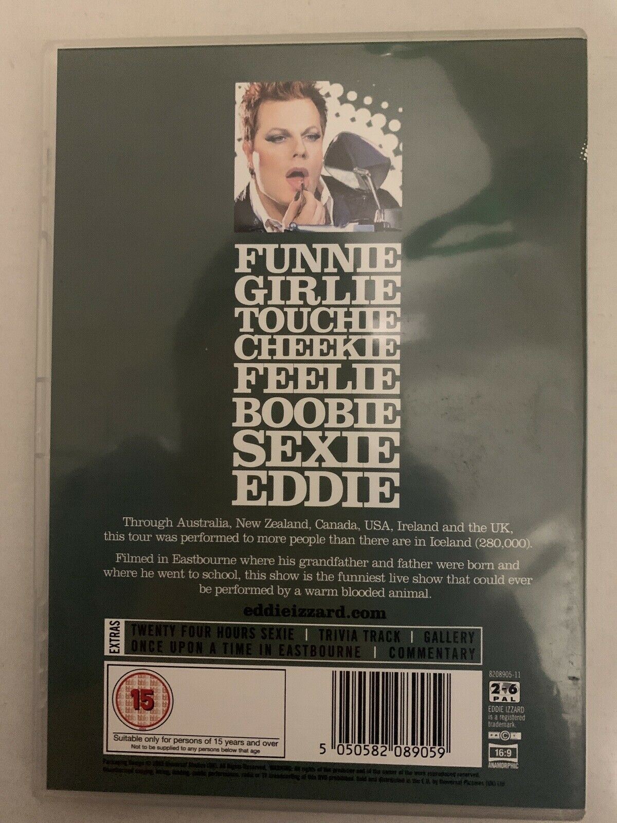 Eddie Izzard Sexie Live (DVD, 2003) Region 4,2,3,5,6