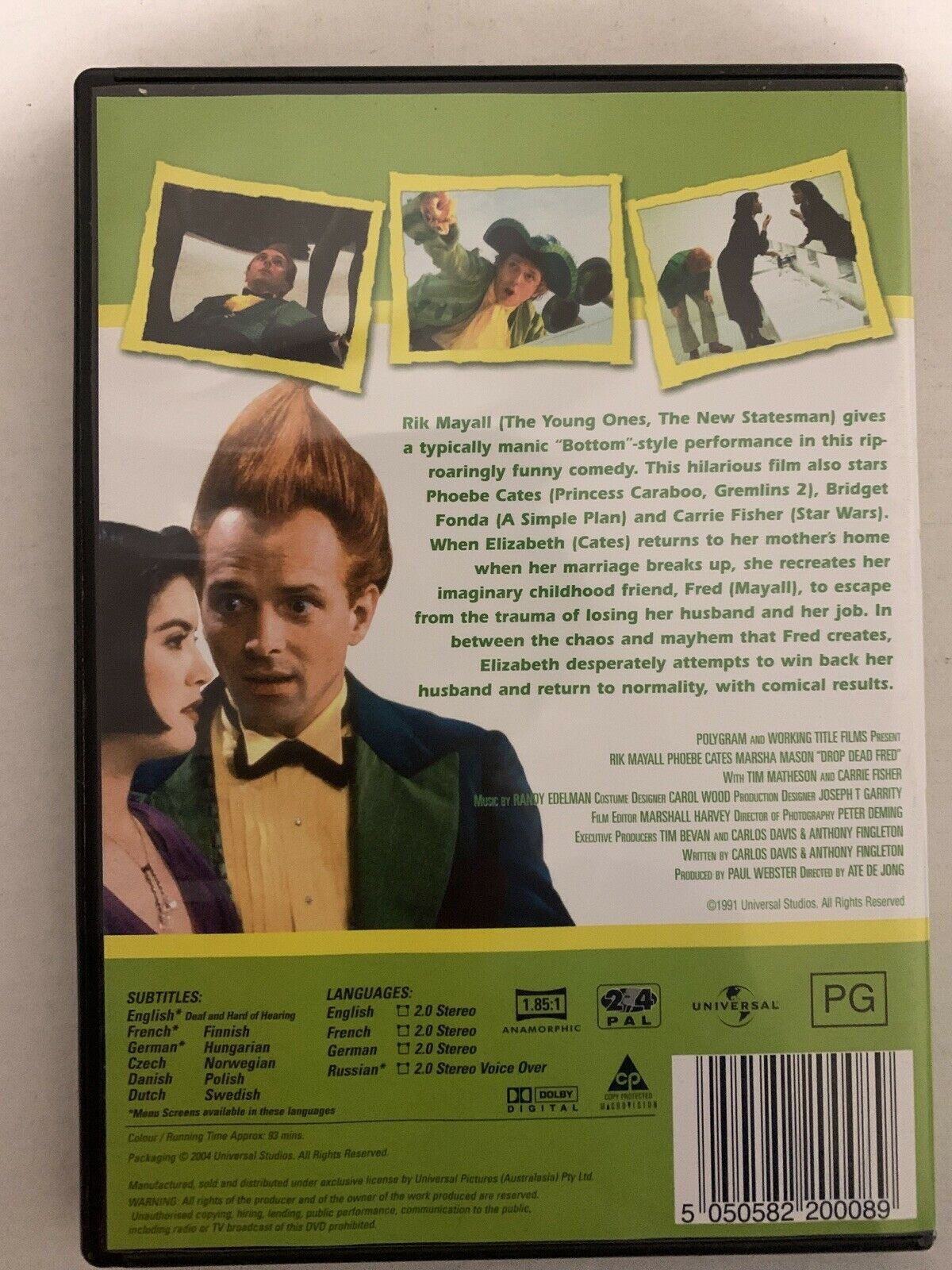 Drop Dead Fred (DVD, 2004) Rik Mayall. Region 4,2