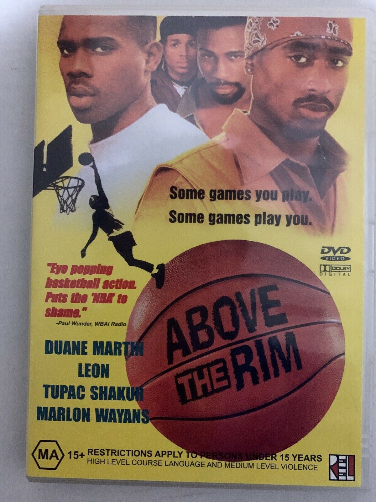Above The Rim (DVD, 1994) Tupac Shakur, Duane Martin. Region 4