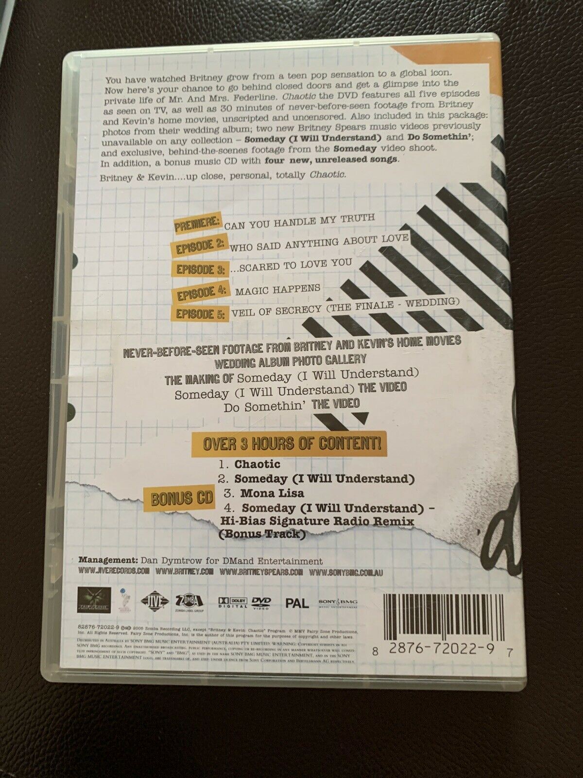 Britney & Kevin: Chaotic... the DVD & More (DVD, 2005) Britney Spears