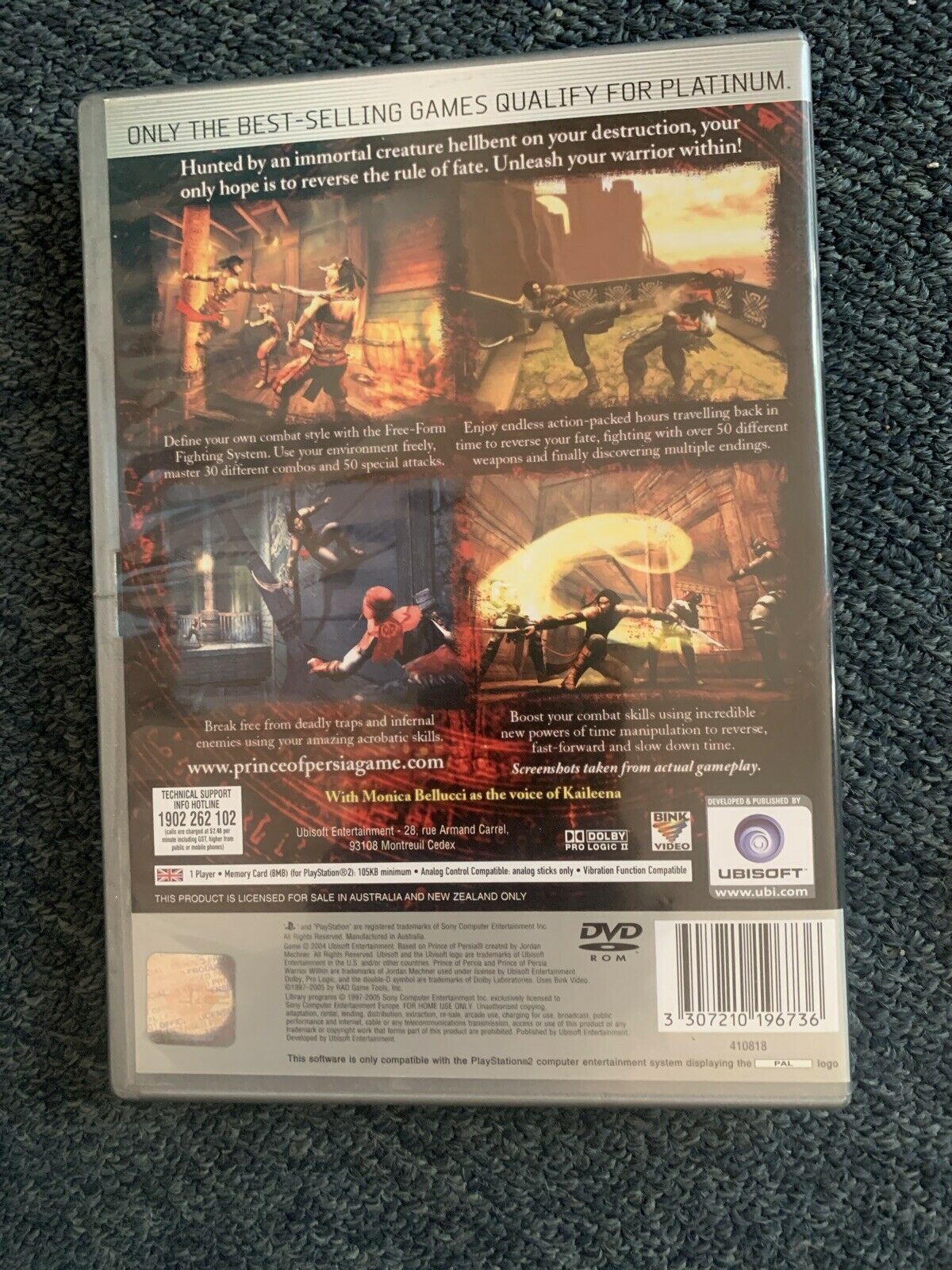 Prince of Persia Warrior - Platinum Edition Playstation 2 PS2 With Manual PAL