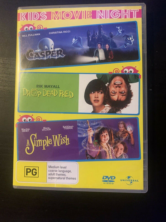 Casper / Drop Dead Fred / A Simple Wish (3-Movie Collection) DVD Region 4,2