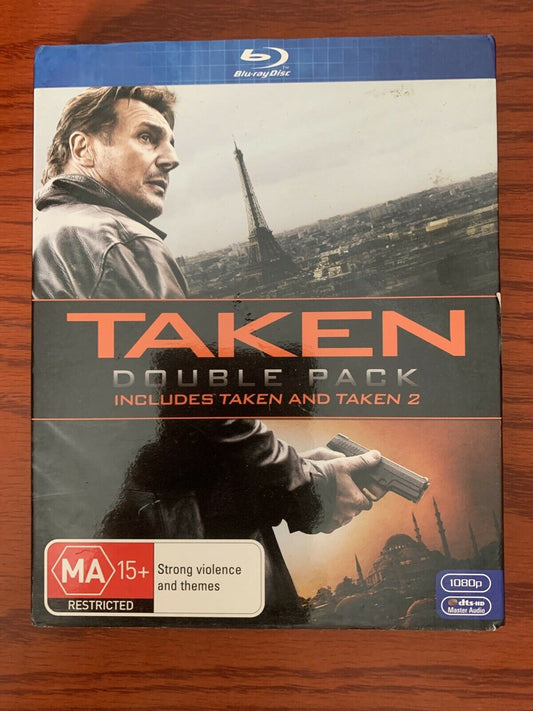 Taken / Taken 2 Double Pack (Blu-ray, 2013, 2-Disc Set) Region B,4