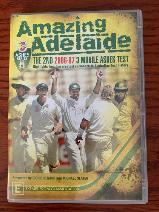 Amazing Adelaide -   The 2nd 2006/7 Mobile Ashes Test (DVD, 2006)  Region 4