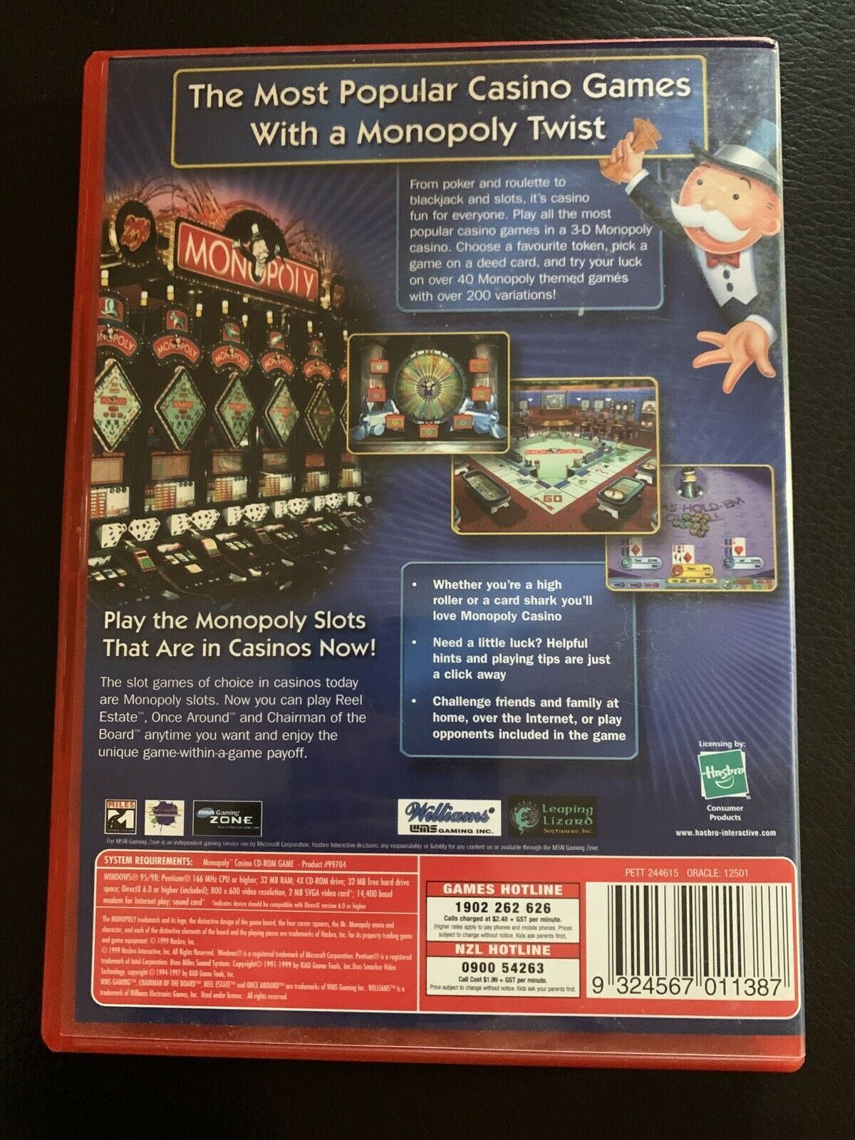 Monopoly Casino With Over 40 Games (PC CDROM, 1999)