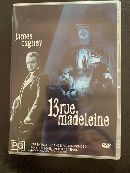 13 Rue Madeleine (DVD, 1947) James Cagney. Region 4