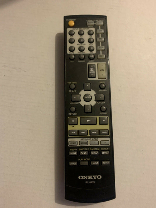Genuine Onkyo RX-645S Remote Control For CD DVD MD CDR HDD