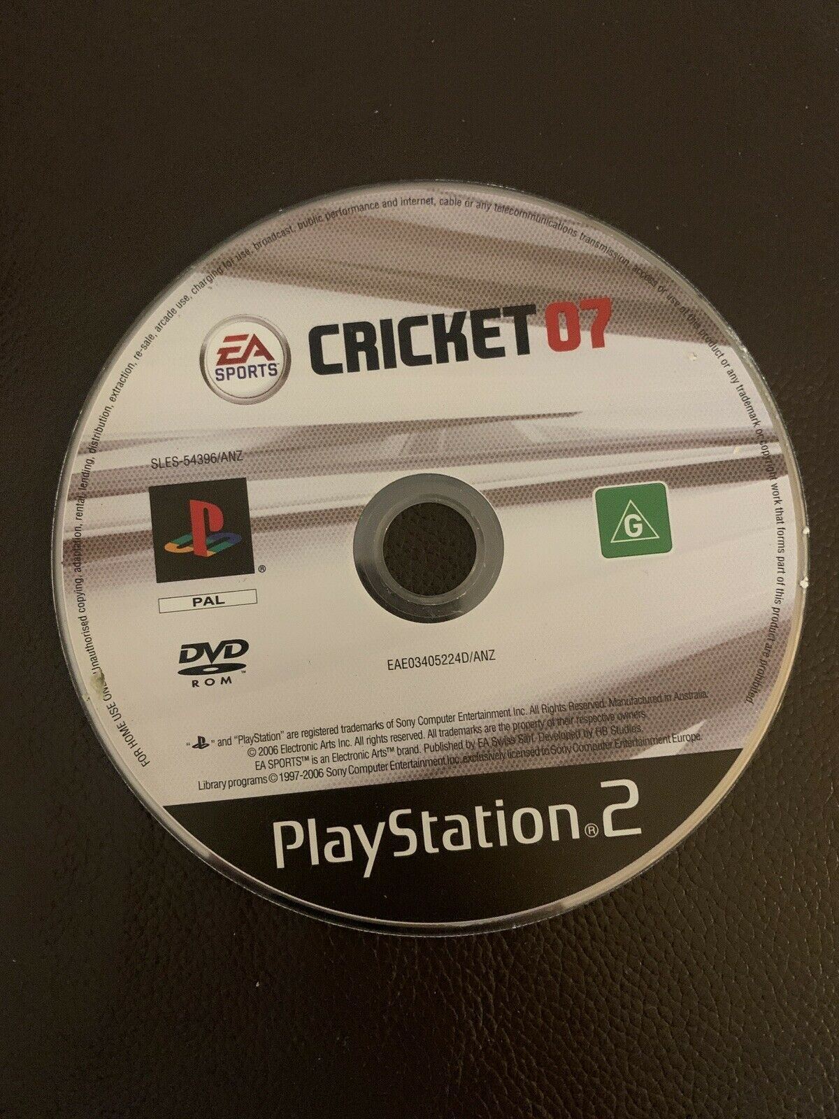 EA Sports Cricket 07 PS2 Game PAL with Manual