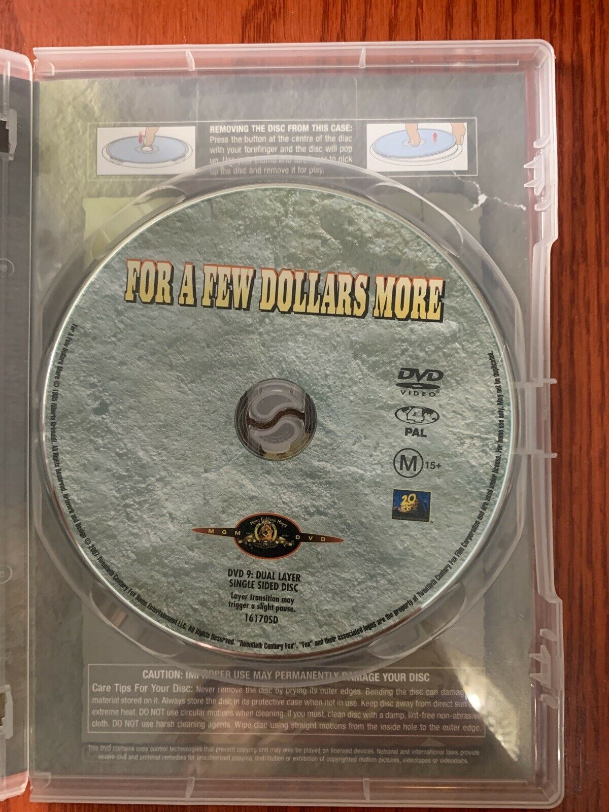 For A Few Dollars More (DVD, 1965) Clint Eastwood, Lee Van Cleef. Region 4