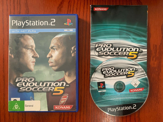 Pro Evolution Soccer 5 PS2 PAL Game With Manual