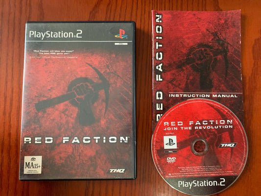 Red Faction - Playstation 2 PS2 PAL with Manual Classic FPS Shooter