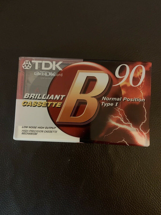 *New Sealed* TDK B90 Brilliant Cassette Normal Position type 1
