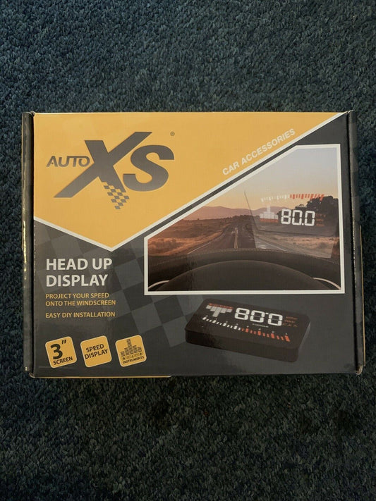 AutoXS Head Up Display - Project Speed, RPM, Car Temperature