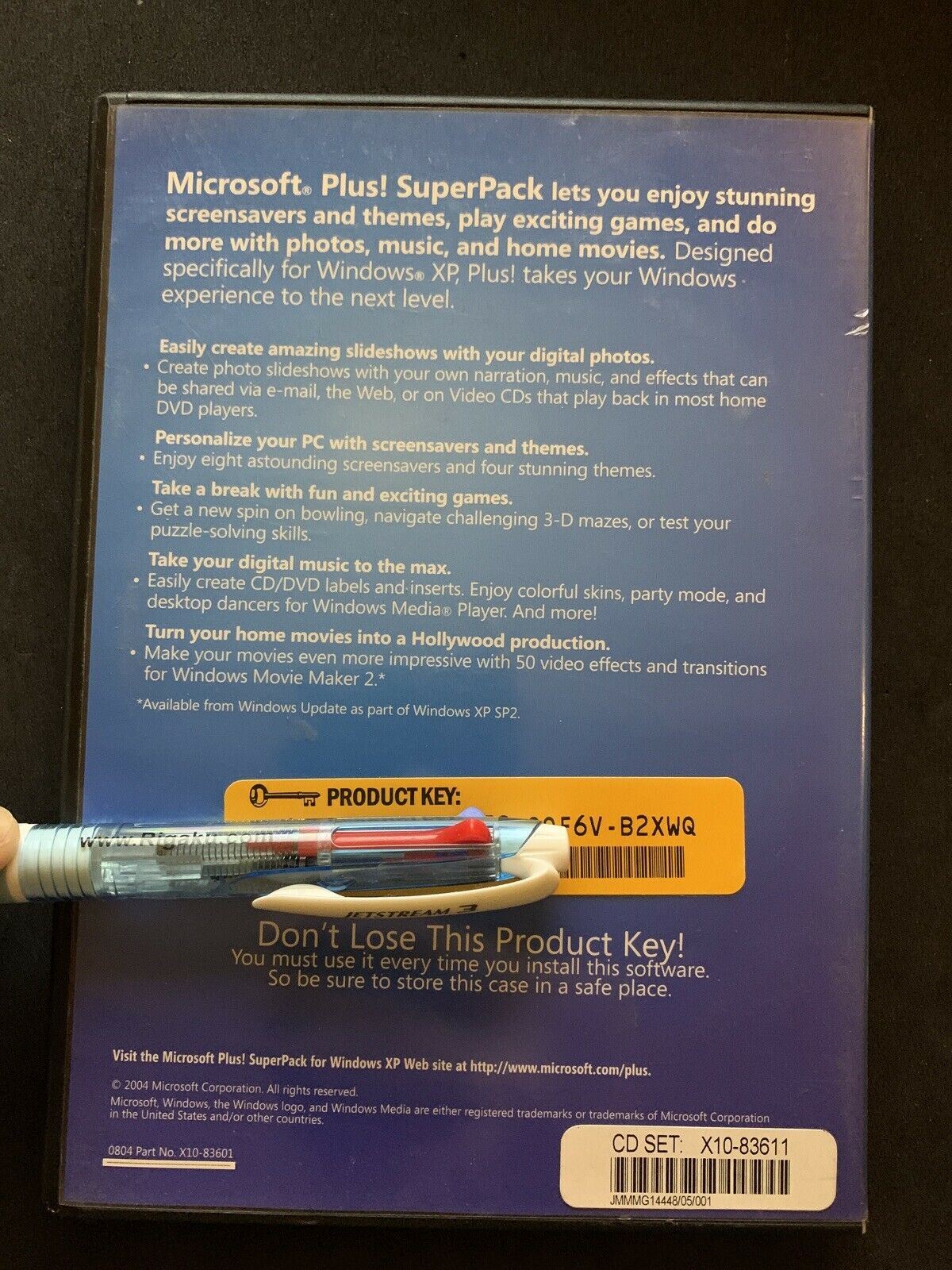 Microsoft plus! SuperPack For Windows XP Enhancement Pack with Product ...