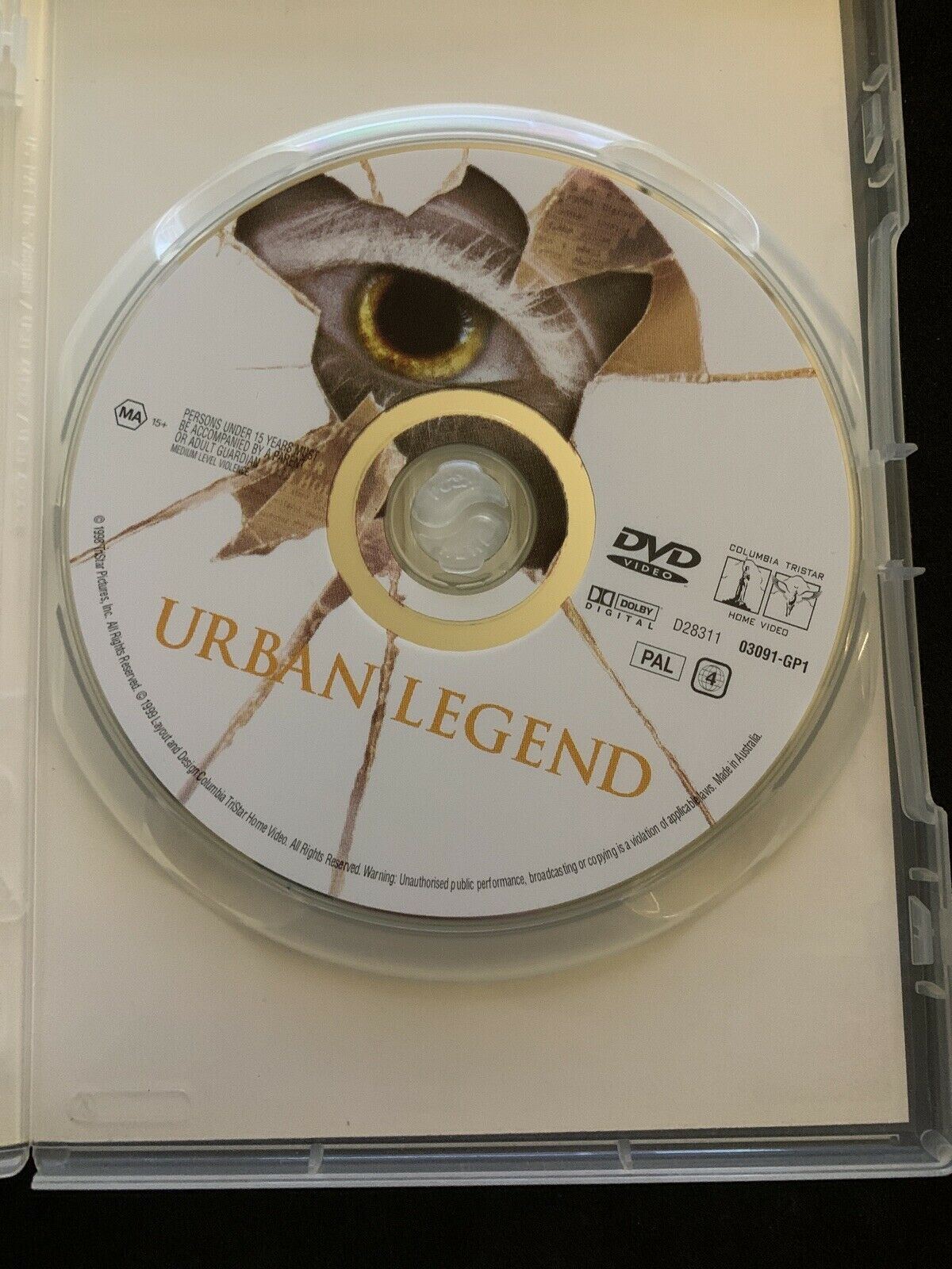 Urban Legend (DVD, 1998) Jared Leto, Alicia Witt, Rebecca Gayheart - Region 4