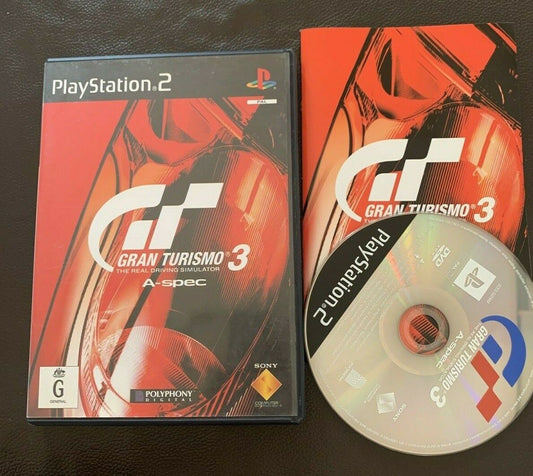 Gran Turismo 3 A-Spec PS2 PAL With Manual