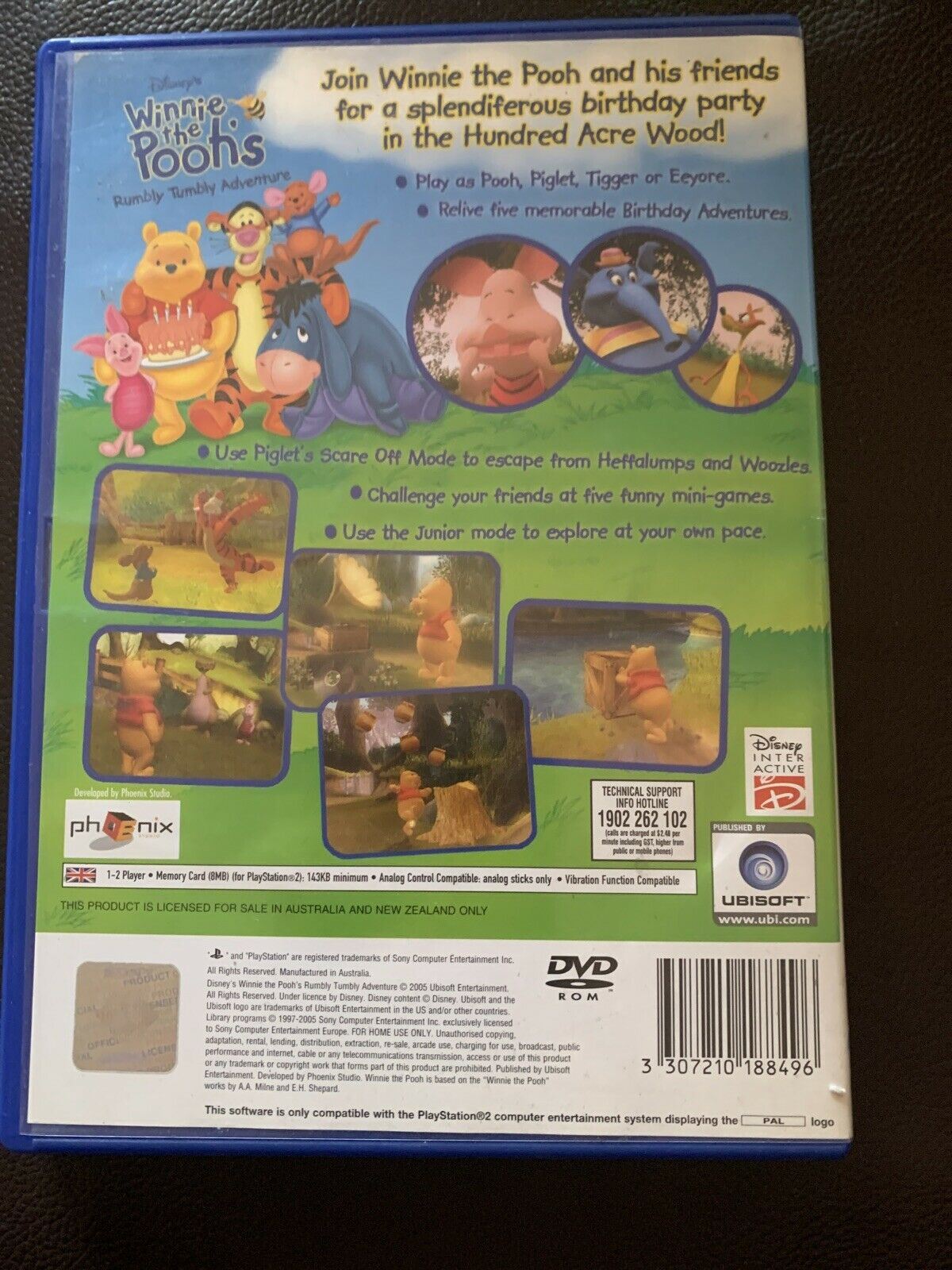 Disney's Winnie The Pooh's Rumbly Tumbly Adventure Sony PS2 🇦🇺