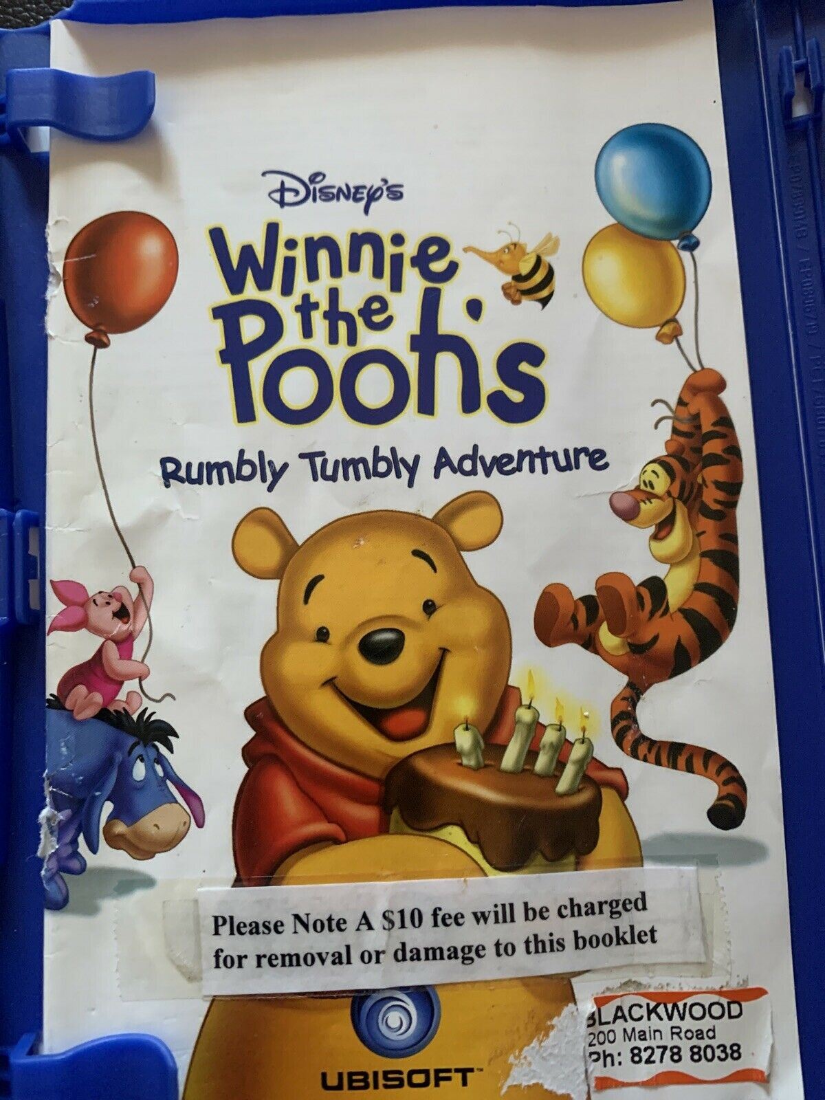 Disney's Winnie The Pooh's Rumbly Tumbly Adventure Sony PS2 🇦🇺