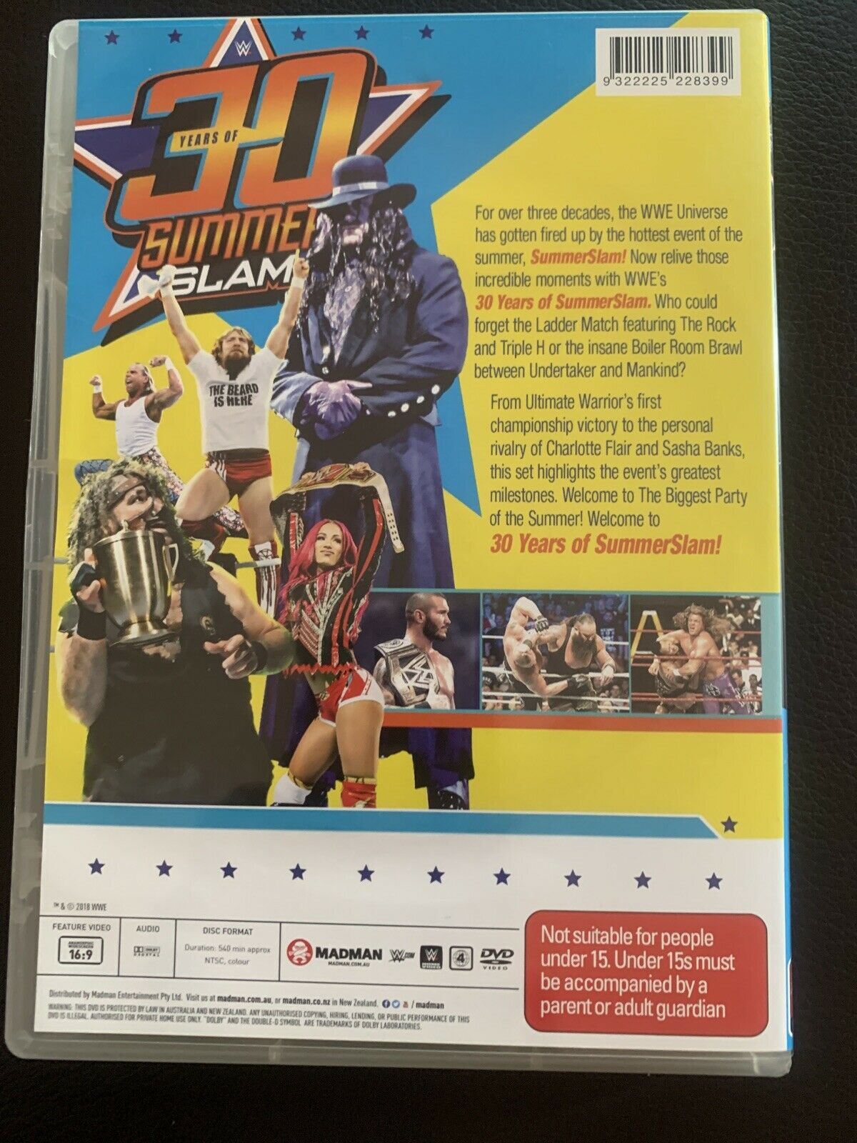 WWE: 30 Years Of Summerslam - Anniversary Edition (DVD, 2018) Region 4