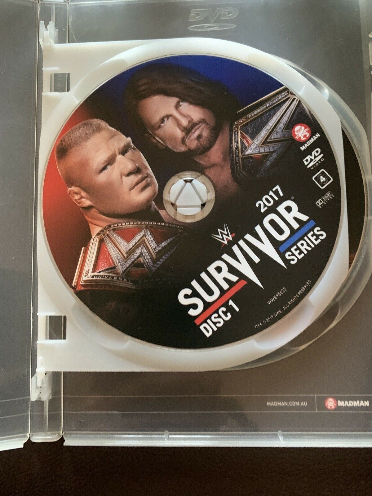 WWE - Survivor Series 2017 (DVD, 2018, 2-Disc Set) AJ Styles, John Cena. Region4