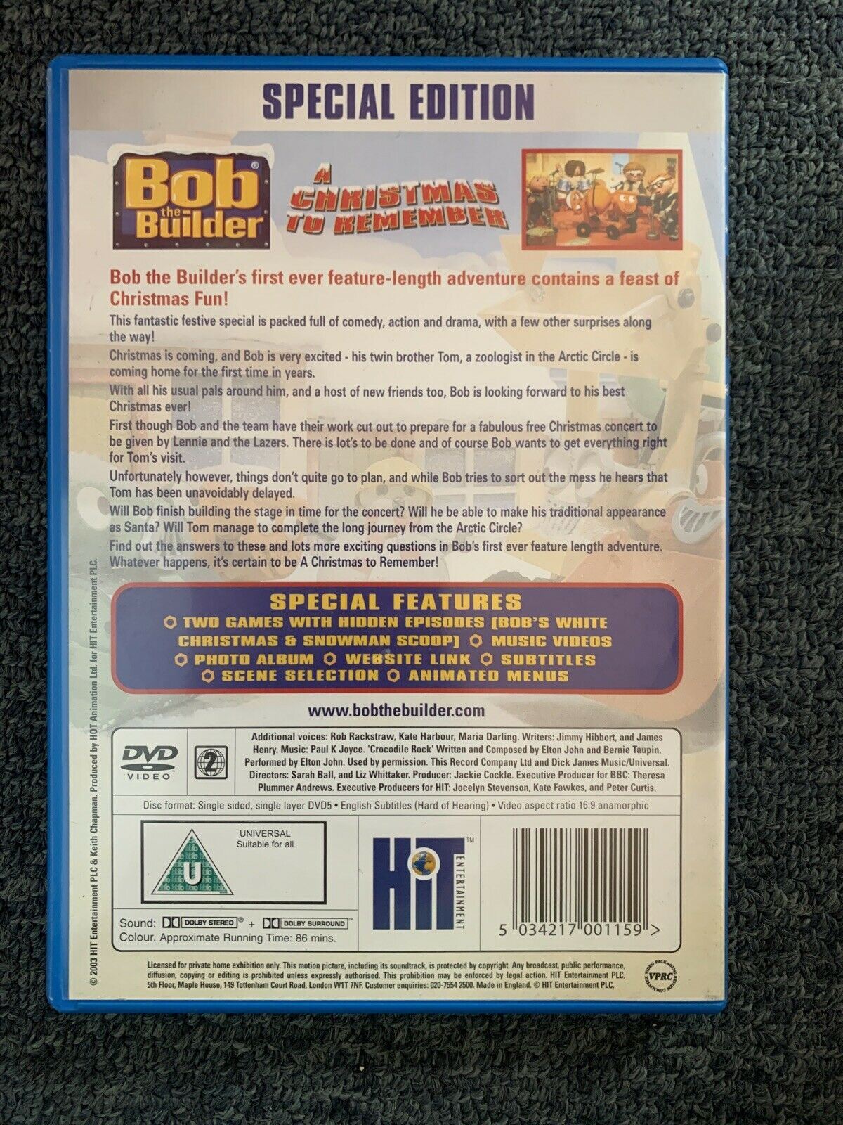 Bob The Builder: A Christmas To Remember & Bob's White Christmas (DVD) Region 2