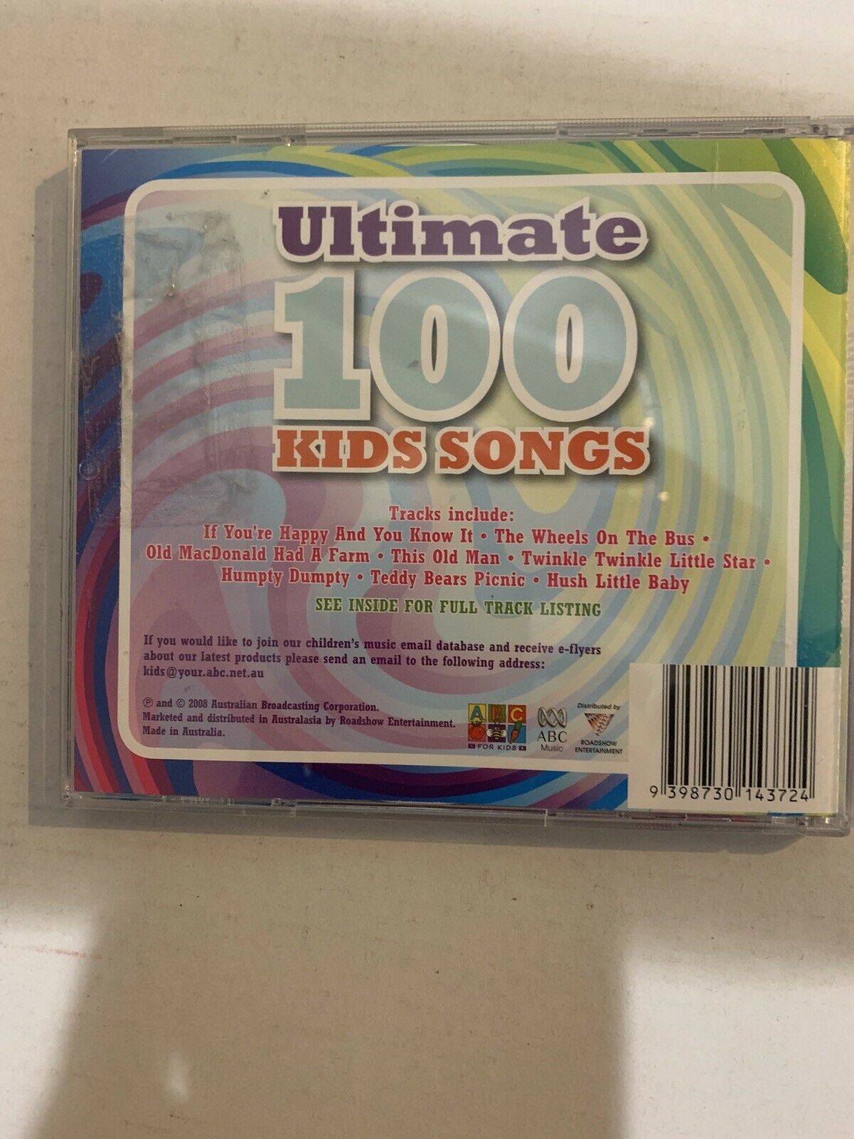 Ultimate 100 Best Kids Songs Ever  (CD, Mar-2008, ABC For Kids)