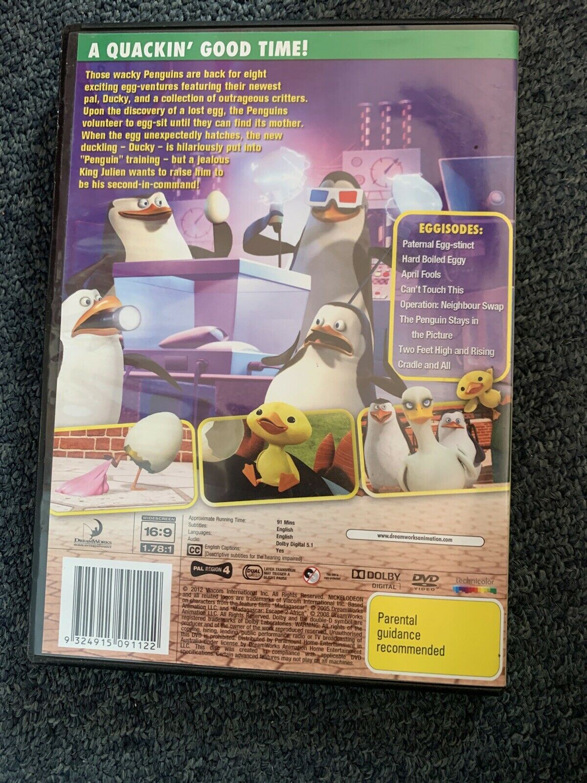 The Penguins Of Madagascar - Operation Get Ducky (DVD, 2010) Region 4