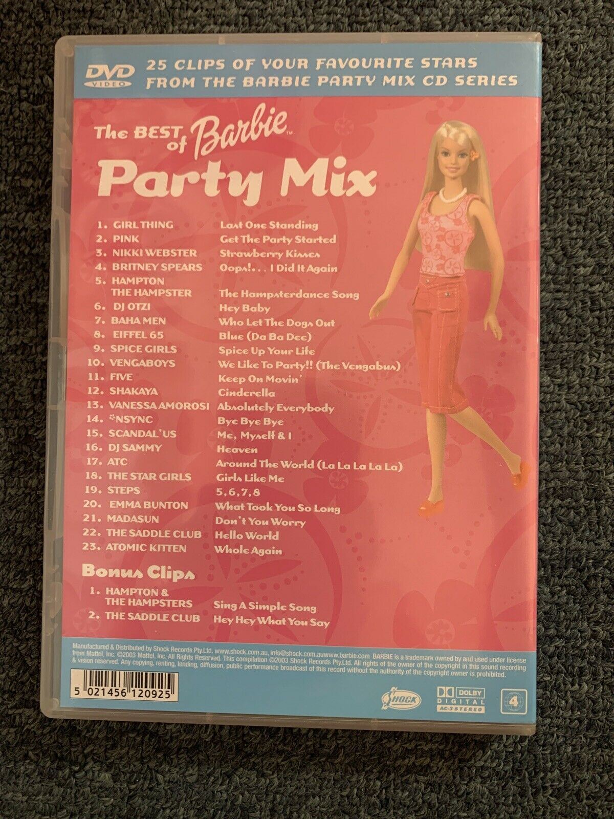 The Best Of Barbie Party Mix (DVD, 2003) Region 4