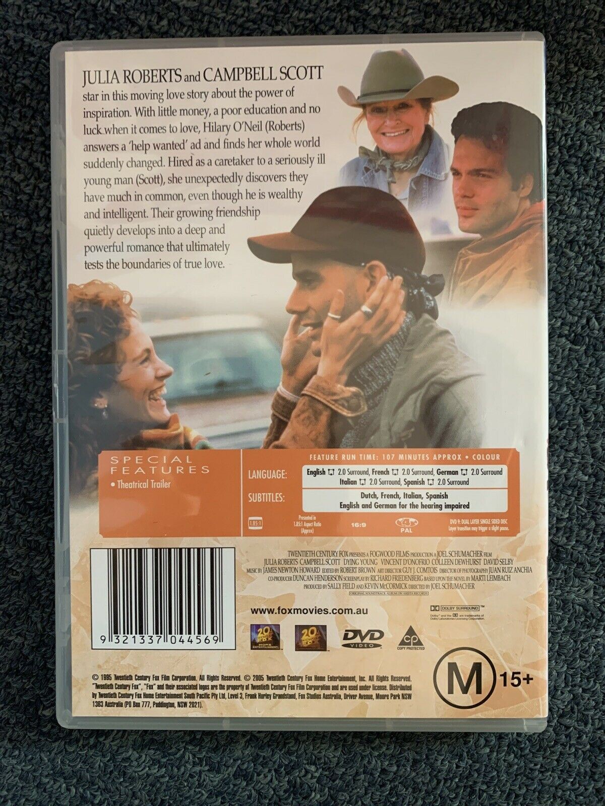 Dying Young (DVD, 1991) Julia Roberts, Campbell Scott - Region 4