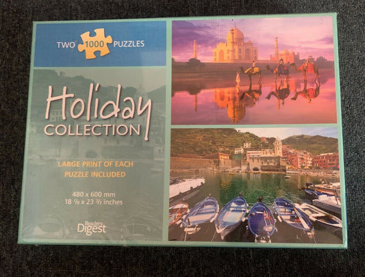 *New Sealed* Readers Digest Scenic Collection Taj Mahal 2-In-1 1000 pcs Puzzles