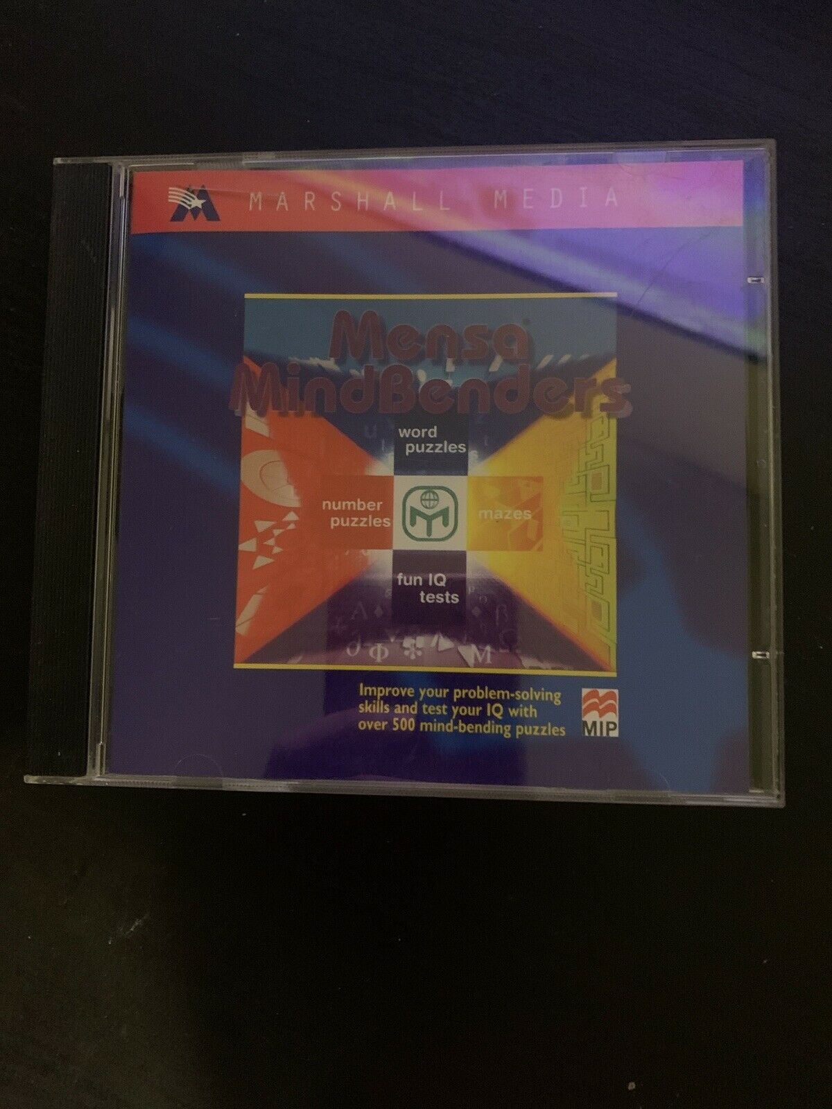 Mensa Mind Benders - Improve Your IQ (PC CDROM, 1996) Win95 – Retro Unit