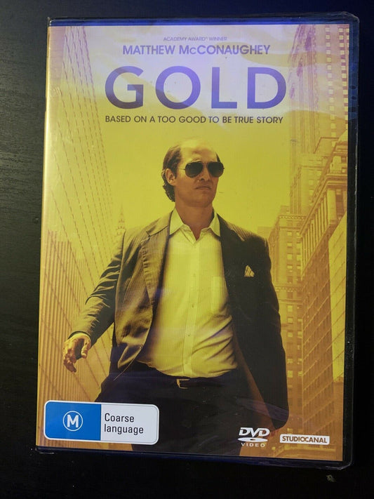 *New Sealed* Gold (DVD, 2016) True Story starring Matthew McConaughey. Region 4