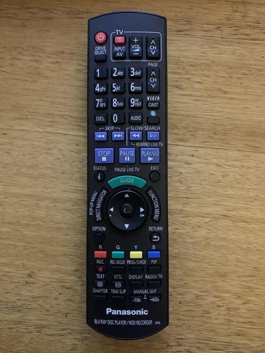 Genuine PANASONIC N2QAYB000611 Remote Control Blu-ray Disc Player/HDD Recorder