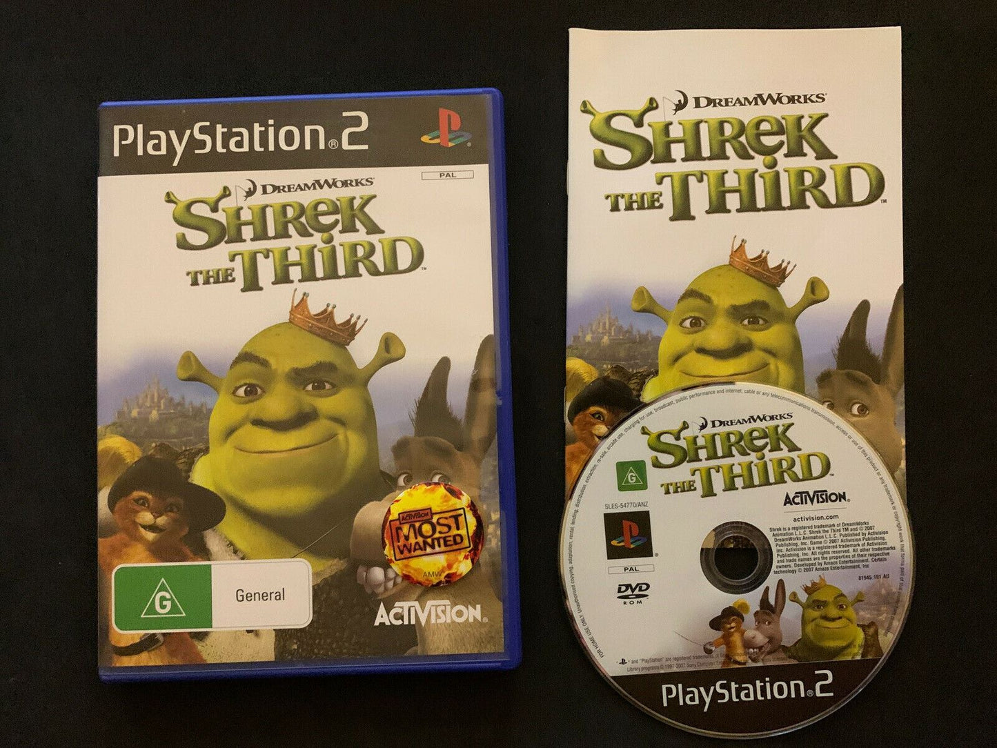 Shrek The Third - Sony PS2 Game PAL with Manual