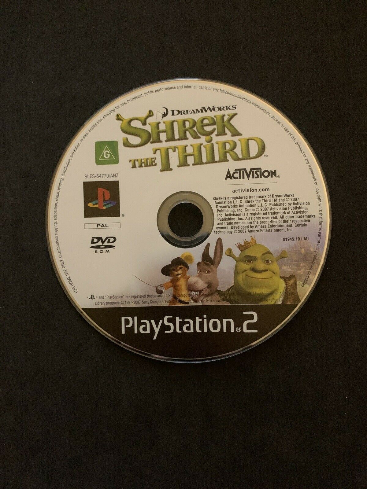 Shrek The Third - Sony PS2 Game PAL with Manual