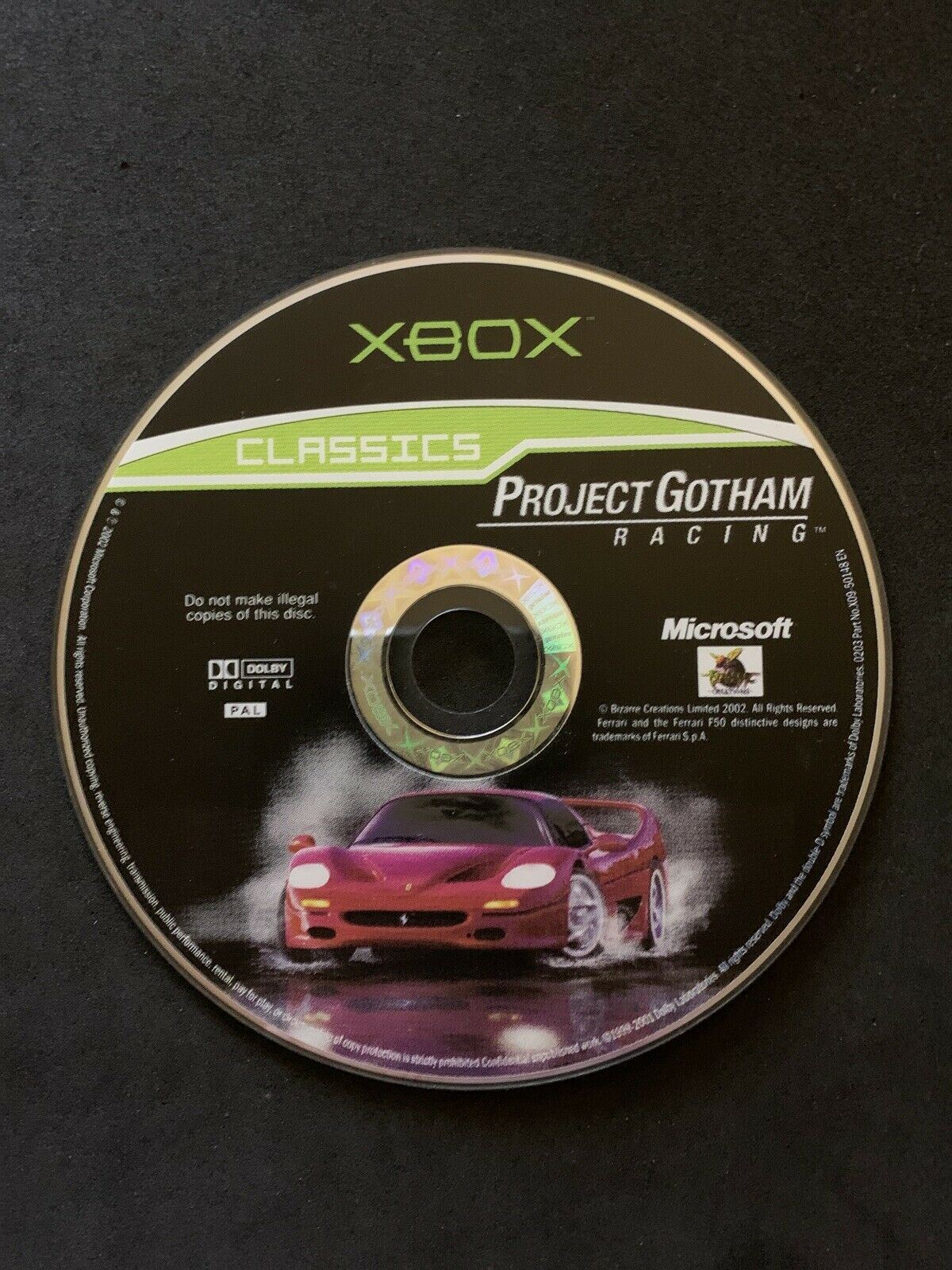 Project Gotham Racing - Microsoft Xbox Original Game with Manual