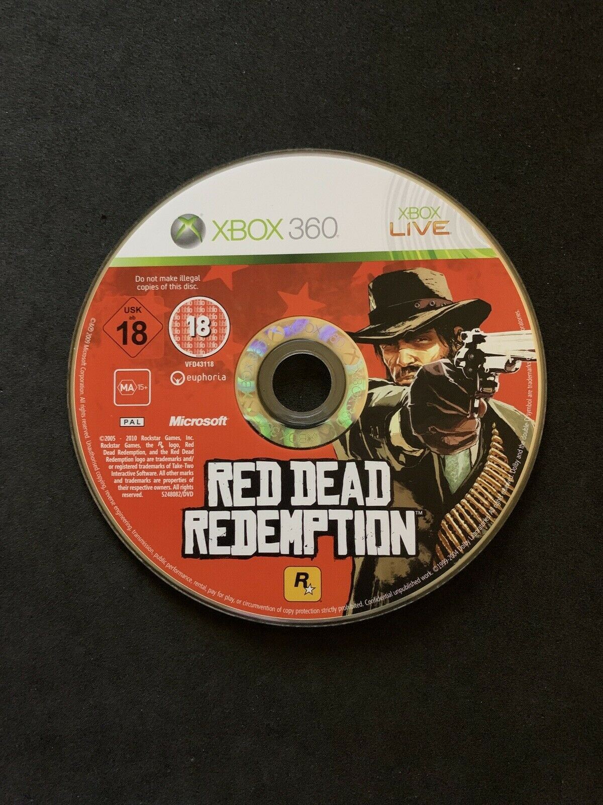 Red Dead Redemption - Microsoft Xbox 360 PAL with Manual Rockstar