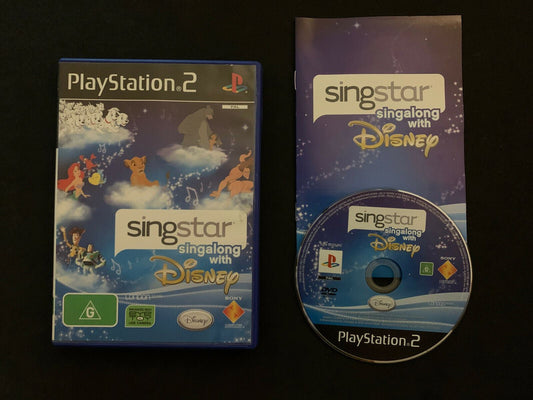 SingStar Singalong with Disney - PS2 PAL *Complete* With Manual