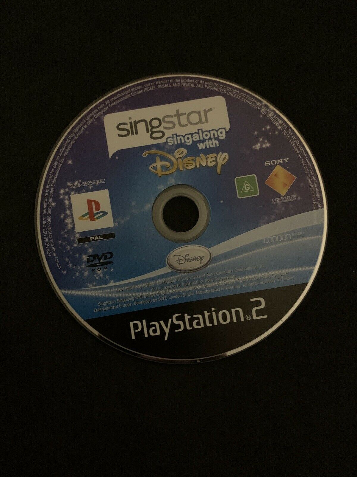 SingStar Singalong with Disney - PS2 PAL *Complete* With Manual