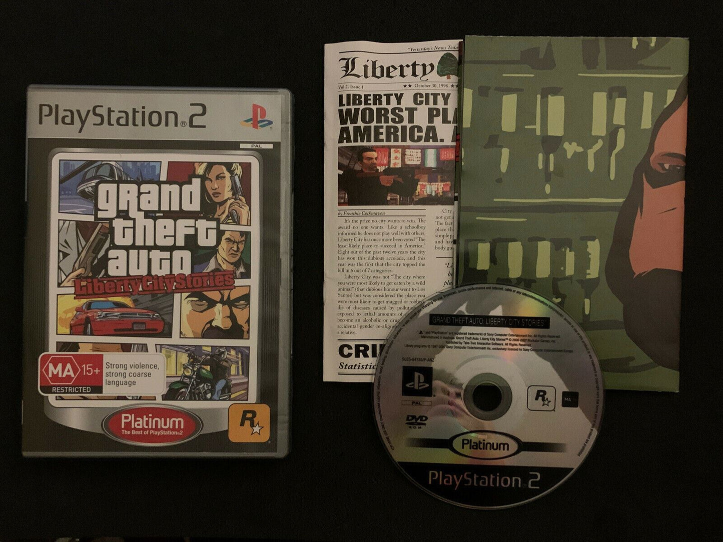 Grand Theft Auto Liberty City Stories - PlayStation 2 in Box with Manual & Map