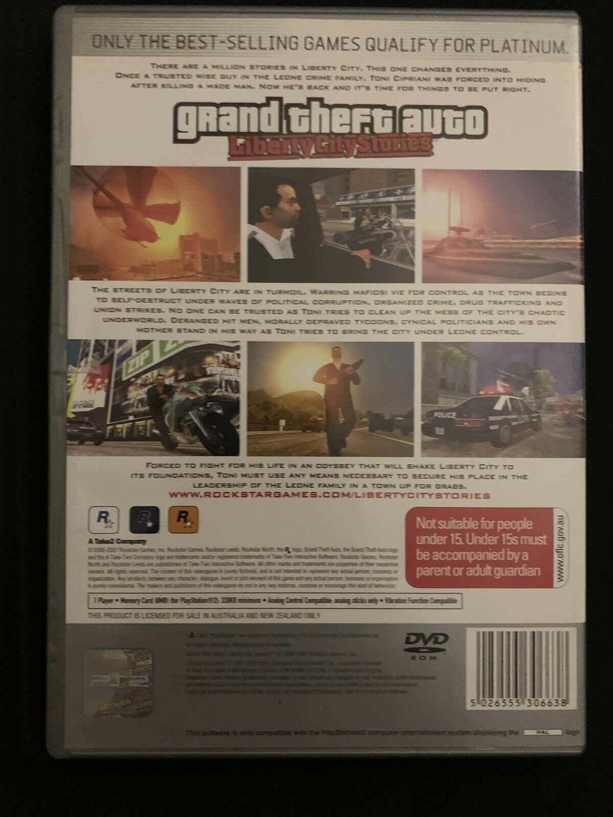 Grand Theft Auto Liberty City Stories - PlayStation 2 in Box with Manual & Map