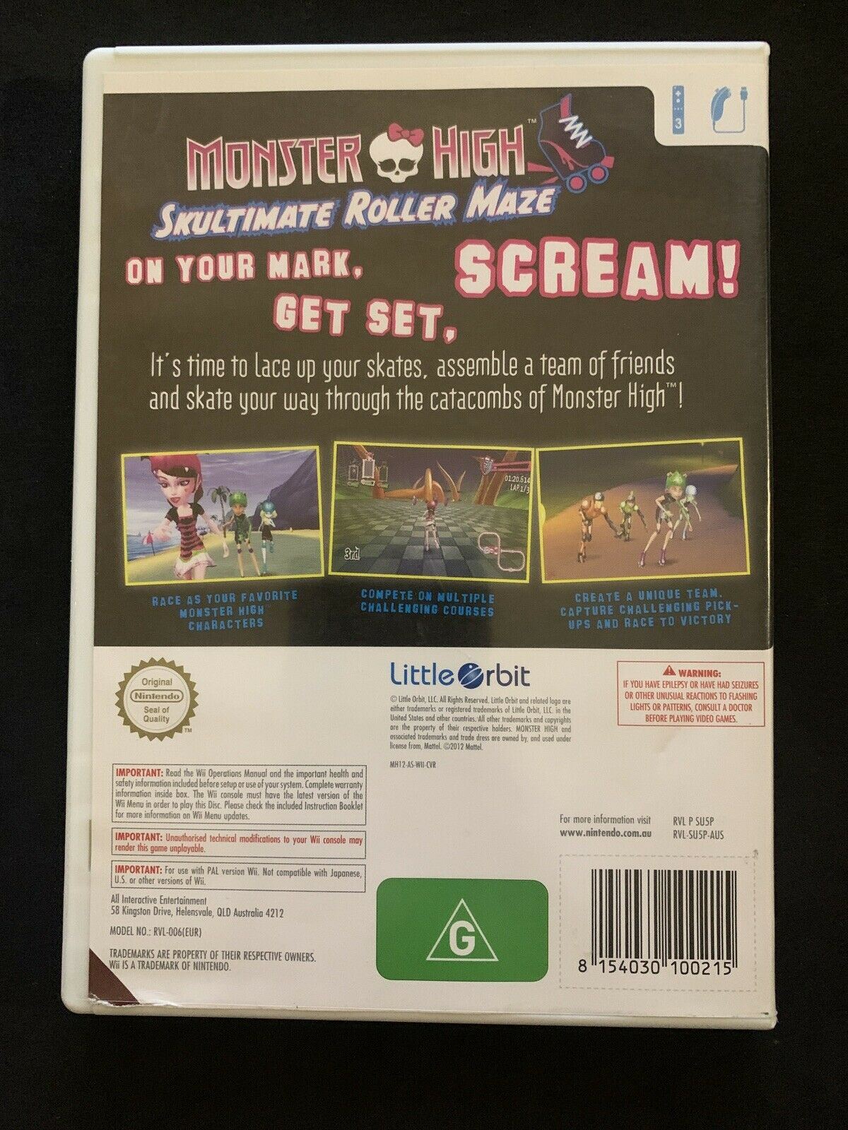 Monster High Skultimate Roller Maze - Nintendo Wii Rollerskating Game –  Retro Unit